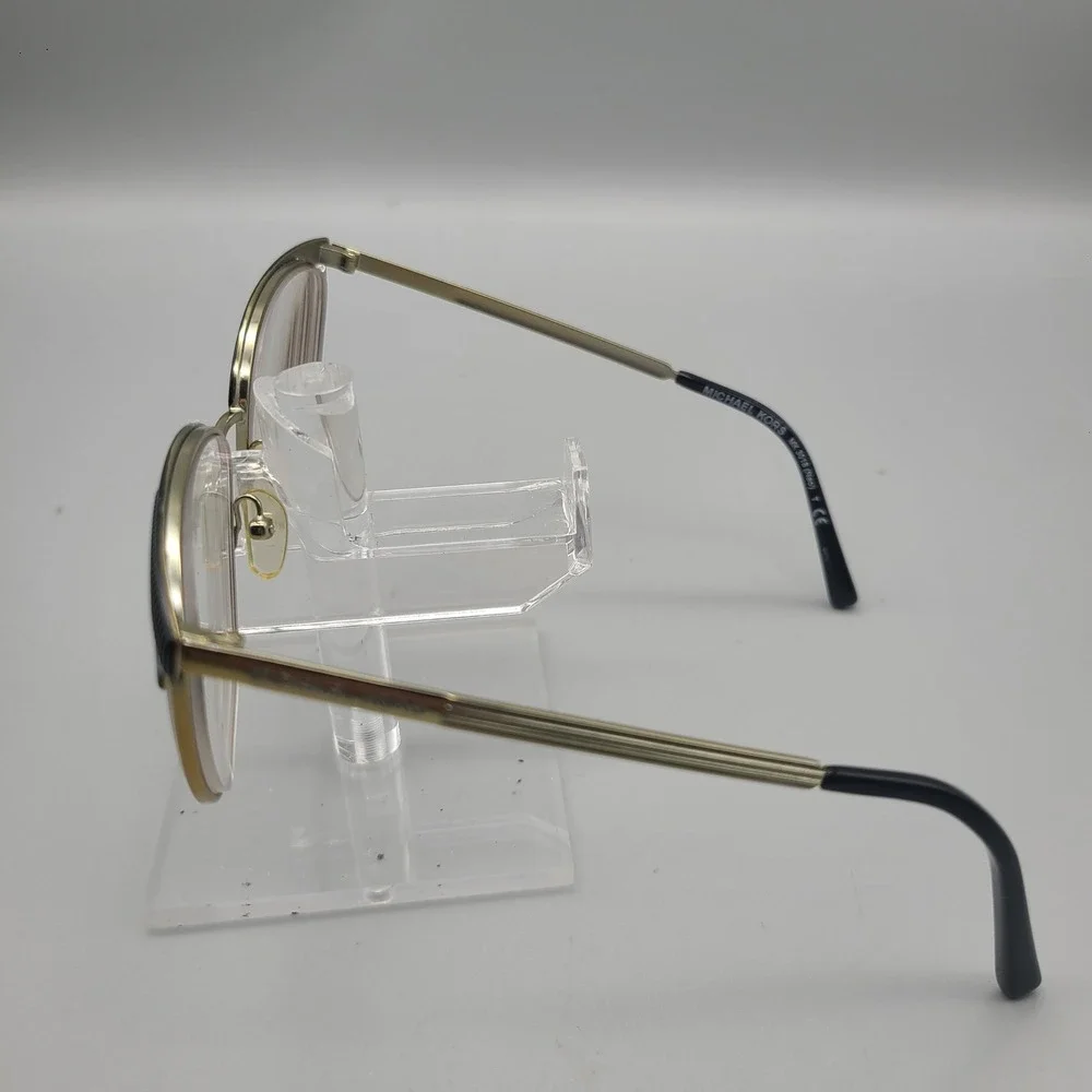 Michael Kors MK3018 Nao Eyeglasses Black Gold Cat Eye Frames 54-17-140 1195